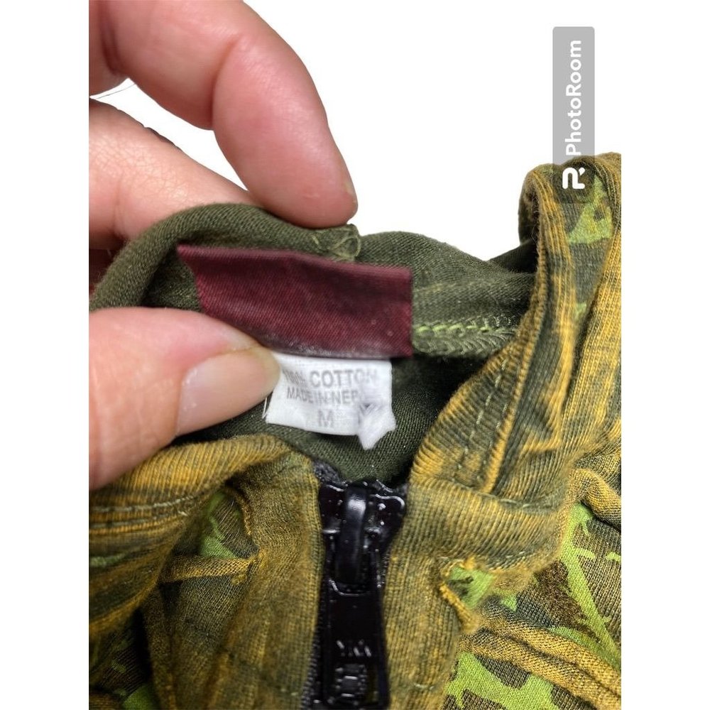 Olive Multi-Colored Patch Detail Light Jacket Wit… - image 8